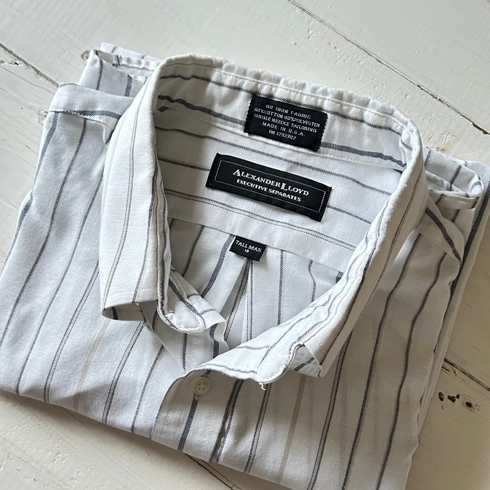 Alexander Lloyd Executive Separates 18 Tall Man ‎ Short Sleeve Button Down